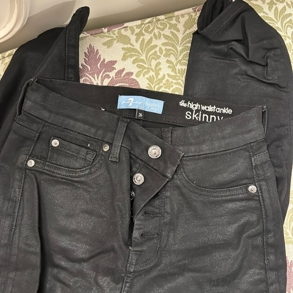7 for All Mankind High Waist Anklr Skinny Jean